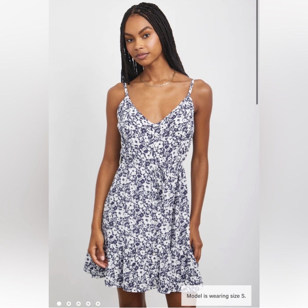 Rails Navy and White Floral Eleanor Dress